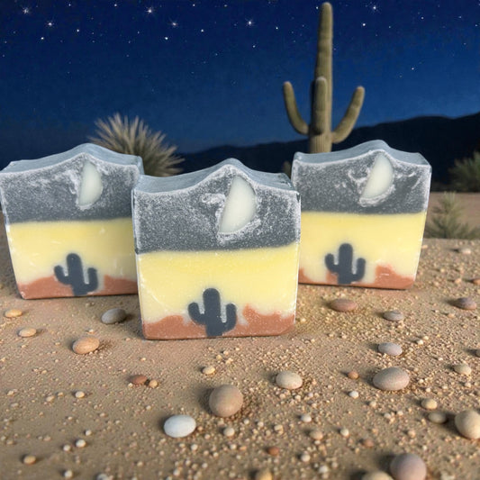 Mystical Moonrise Arizona Themed Tallow Soap with Lemongrass, Frankincense, Cedar wood, & Patchouli  Essential Oils