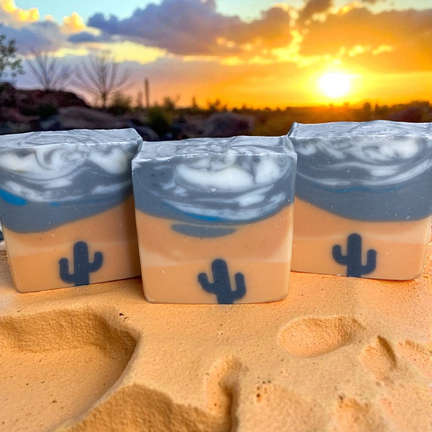 Arizona Desert Tallow Soap Lightly Scented with Lavender, Tea Tree, and Orange Essential Oils