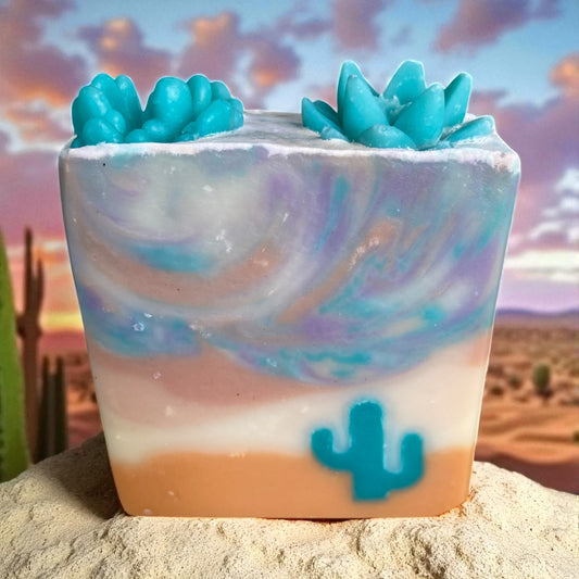 Golden Mesa Lightly Scented Essential Oil Arizona Themed Tallow Soap