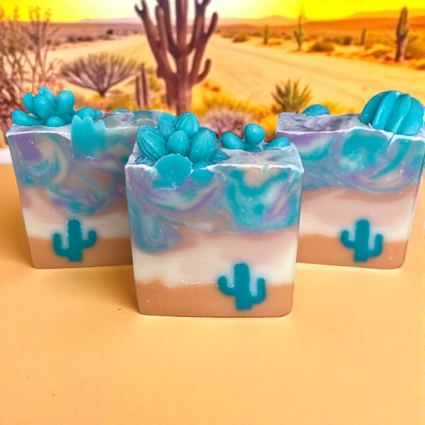 Golden Mesa Lightly Scented Essential Oil Arizona Themed Tallow Soap