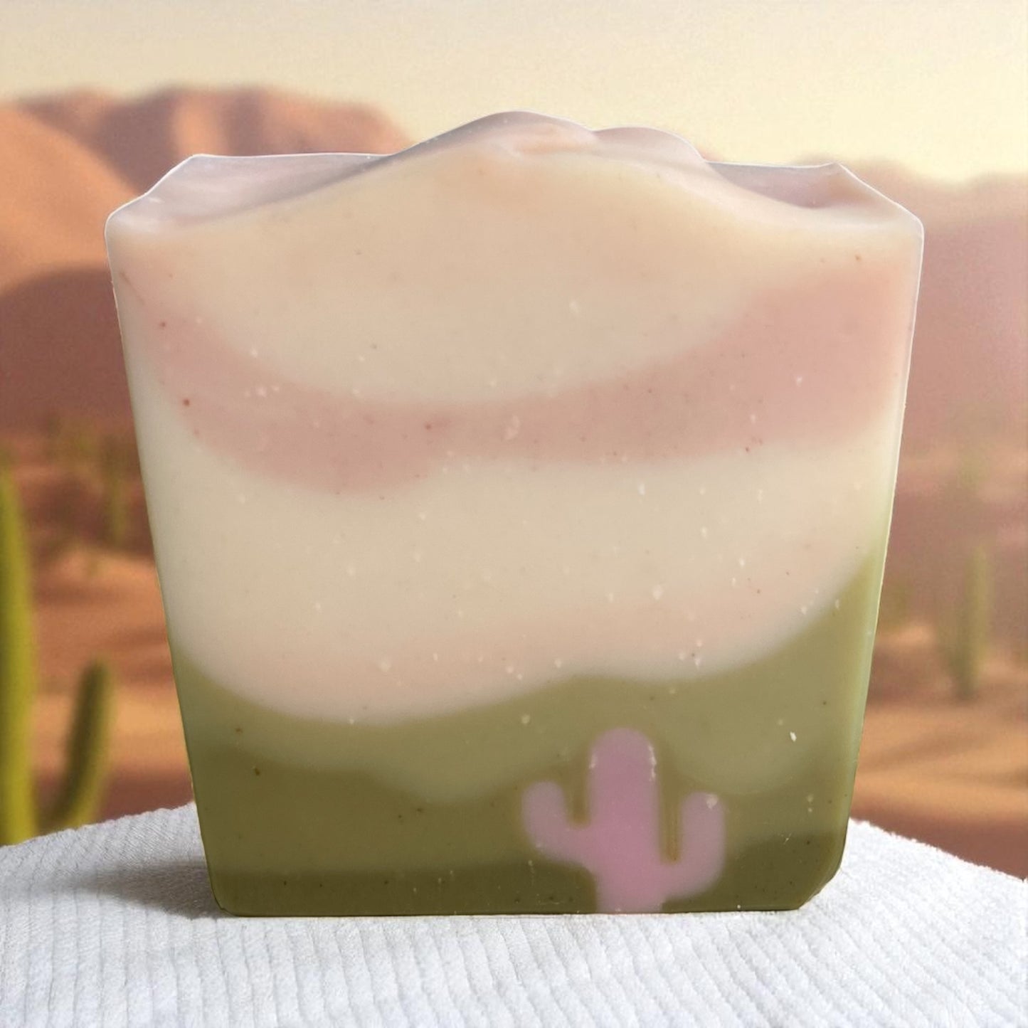 Desert Blush Arizona Themed Tallow Soap with Essential Oils Lavender, Rosemary & Lemongrass