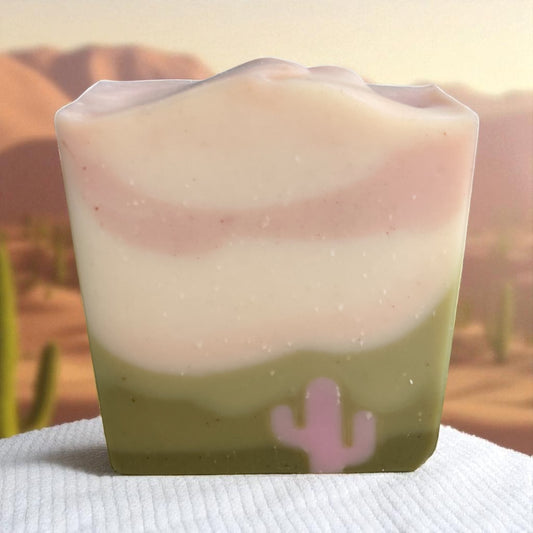 Desert Blush Arizona Themed Tallow Soap with Essential Oils Lavender, Rosemary & Lemongrass