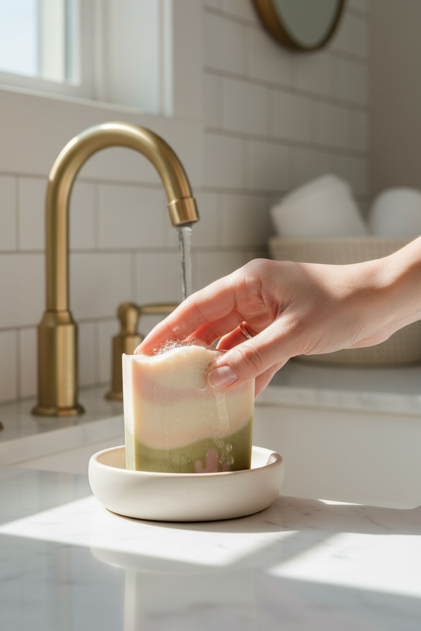 Desert Blush Arizona Themed Tallow Soap with Essential Oils Lavender, Rosemary & Lemongrass