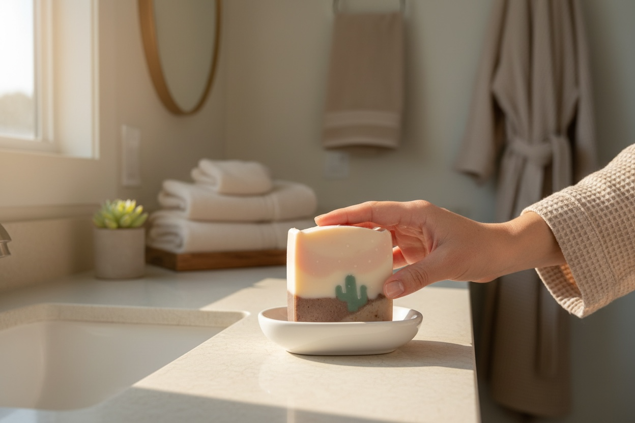 Say Aloe to My Soap (Aloe Vera Soap with Peppermint & Eucalyptus Essential Oils)