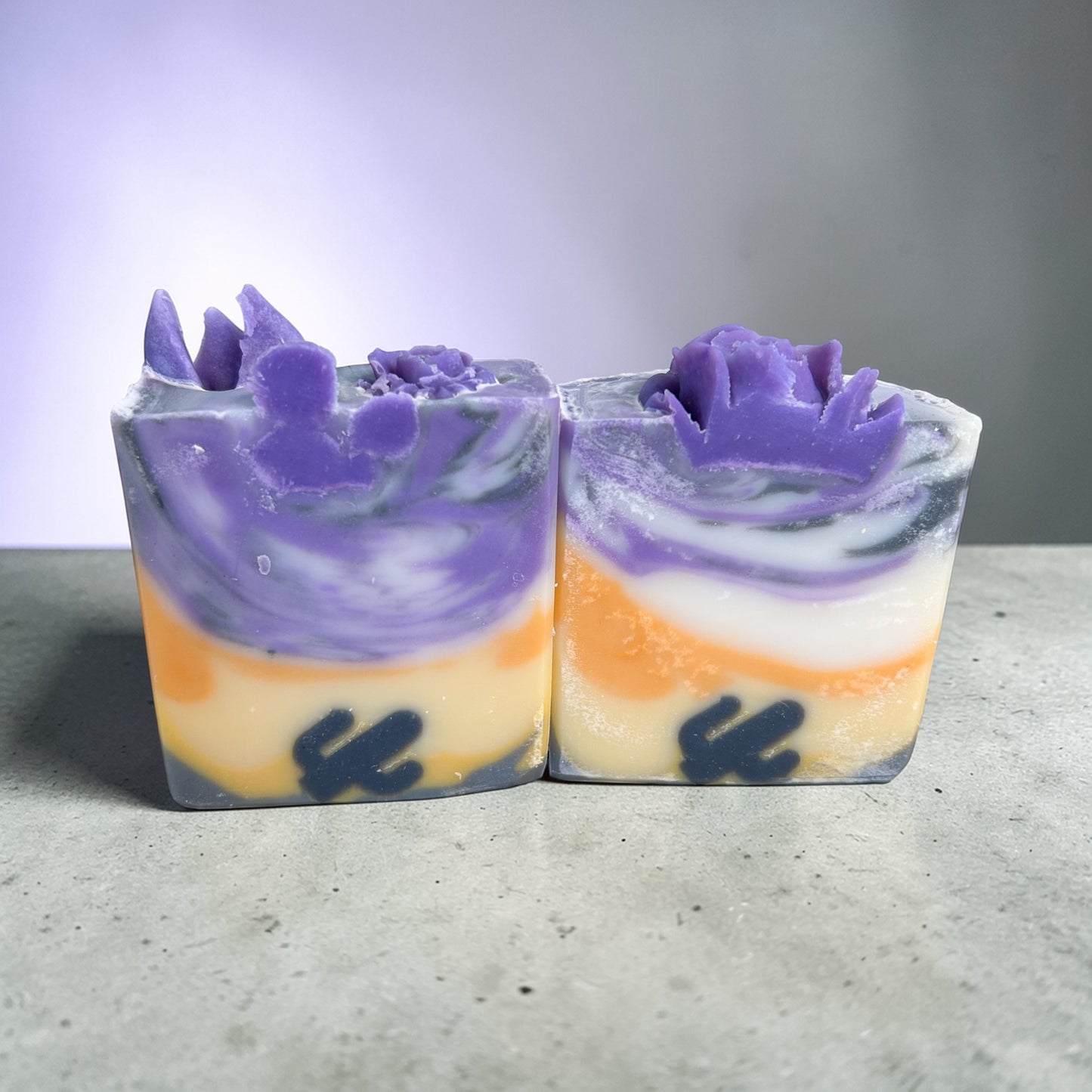 Tipsy Cactus~One Too Many Arizona Sunsets Artisan Tallow Soap with Lavender, Frankincense  & Cedar wood Essential Oils