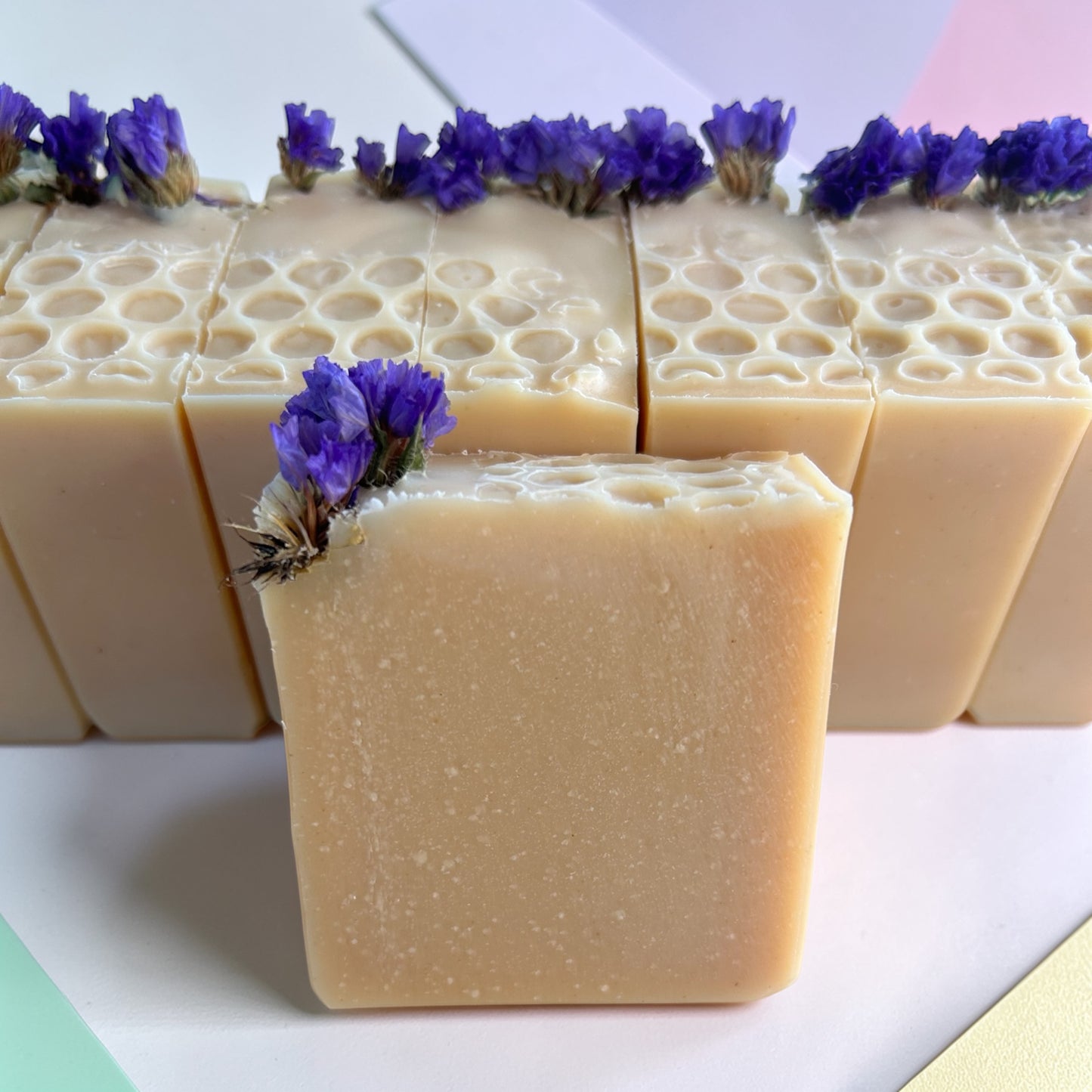 Wild Flower Honey Oatmeal & Milk Tallow Soap with Lavender & Lemongrass Essential Oils