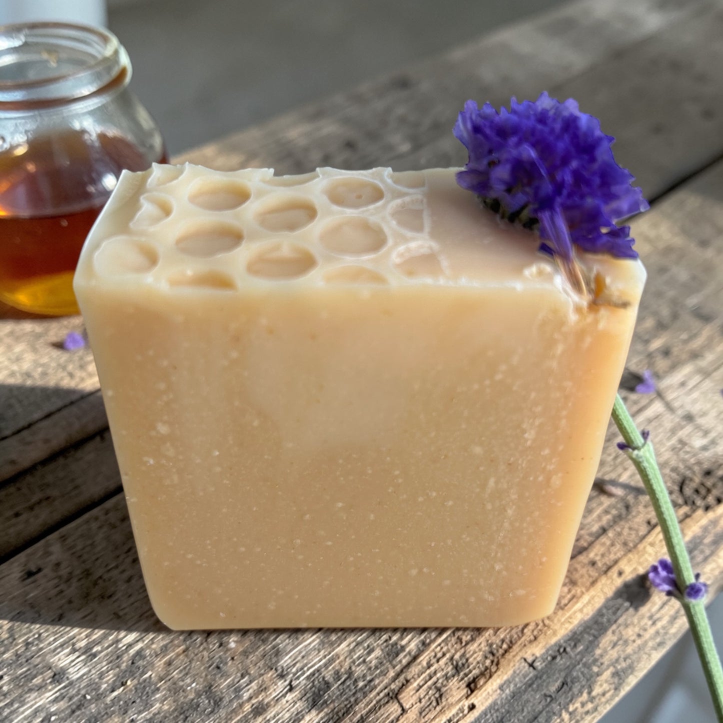 Wild Flower Honey Oatmeal & Milk Tallow Soap with Lavender & Lemongrass Essential Oils