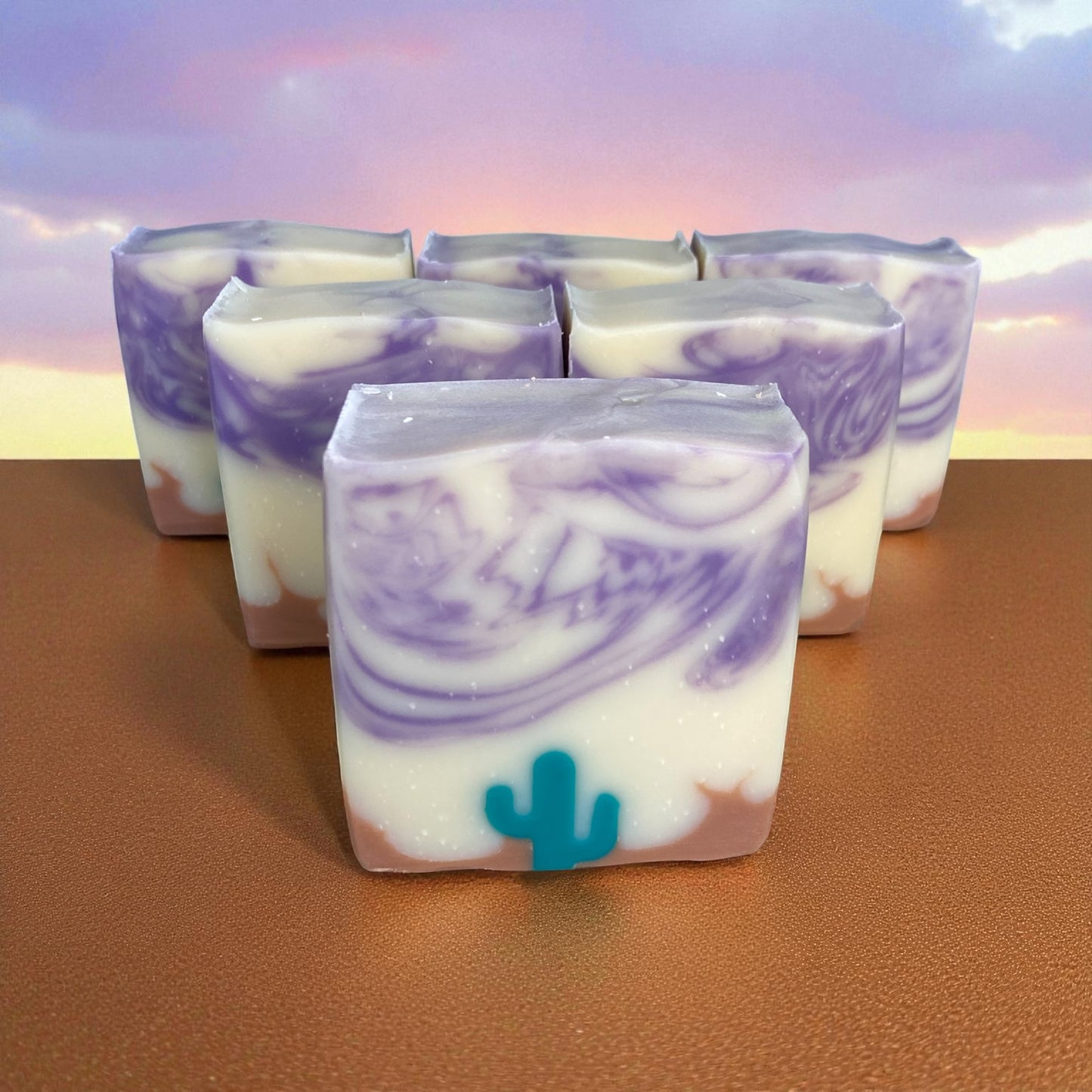 Lavender Licorice Arizona Desert Themed Handmade Soap with Essential Oils