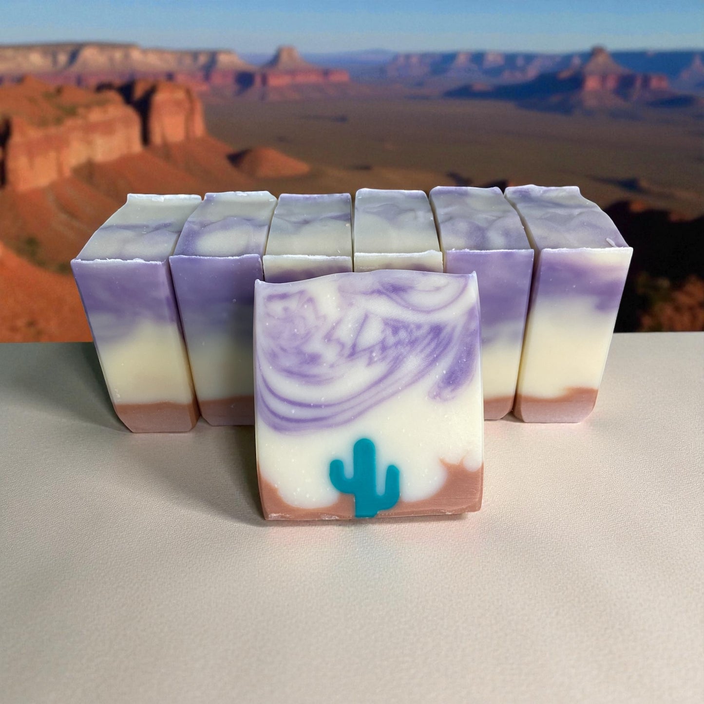 Lavender Licorice Arizona Desert Themed Handmade Soap with Essential Oils