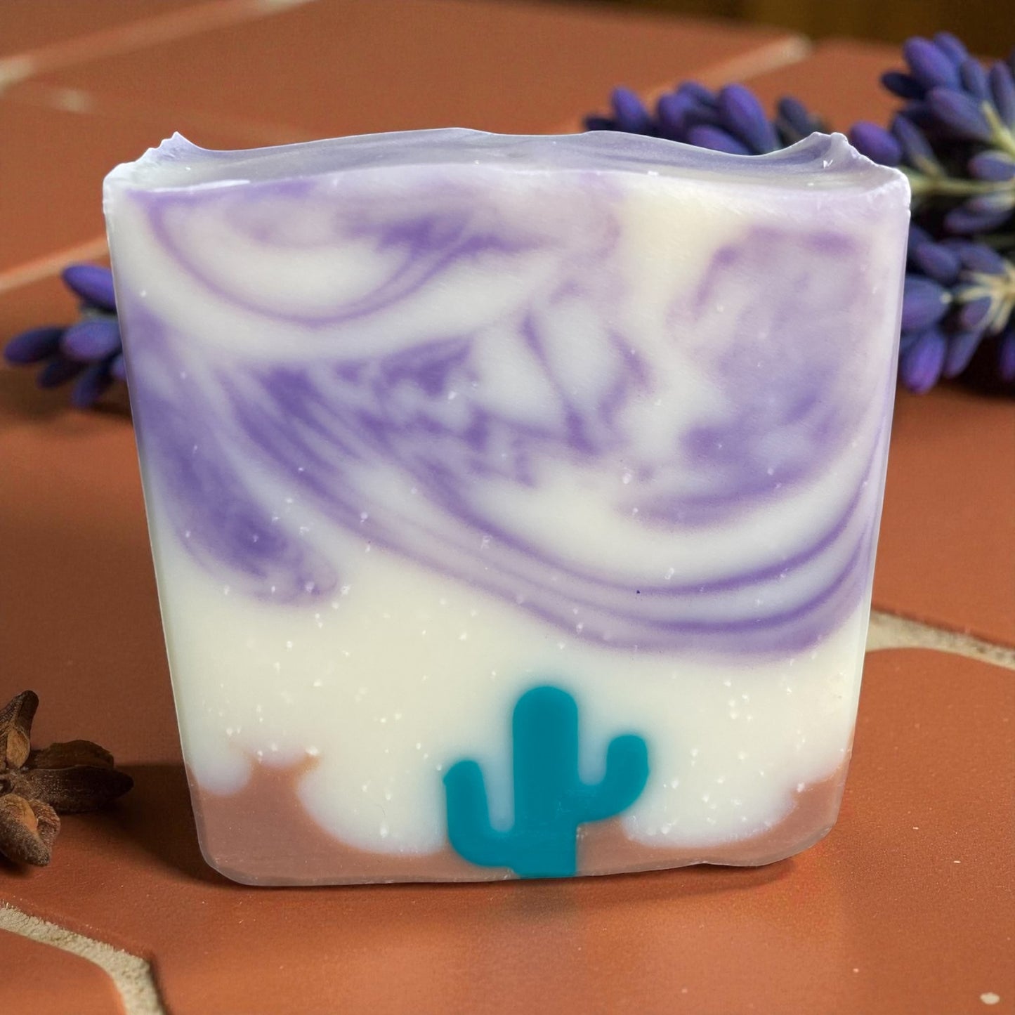 Lavender Licorice Arizona Desert Themed Handmade Soap with Essential Oils