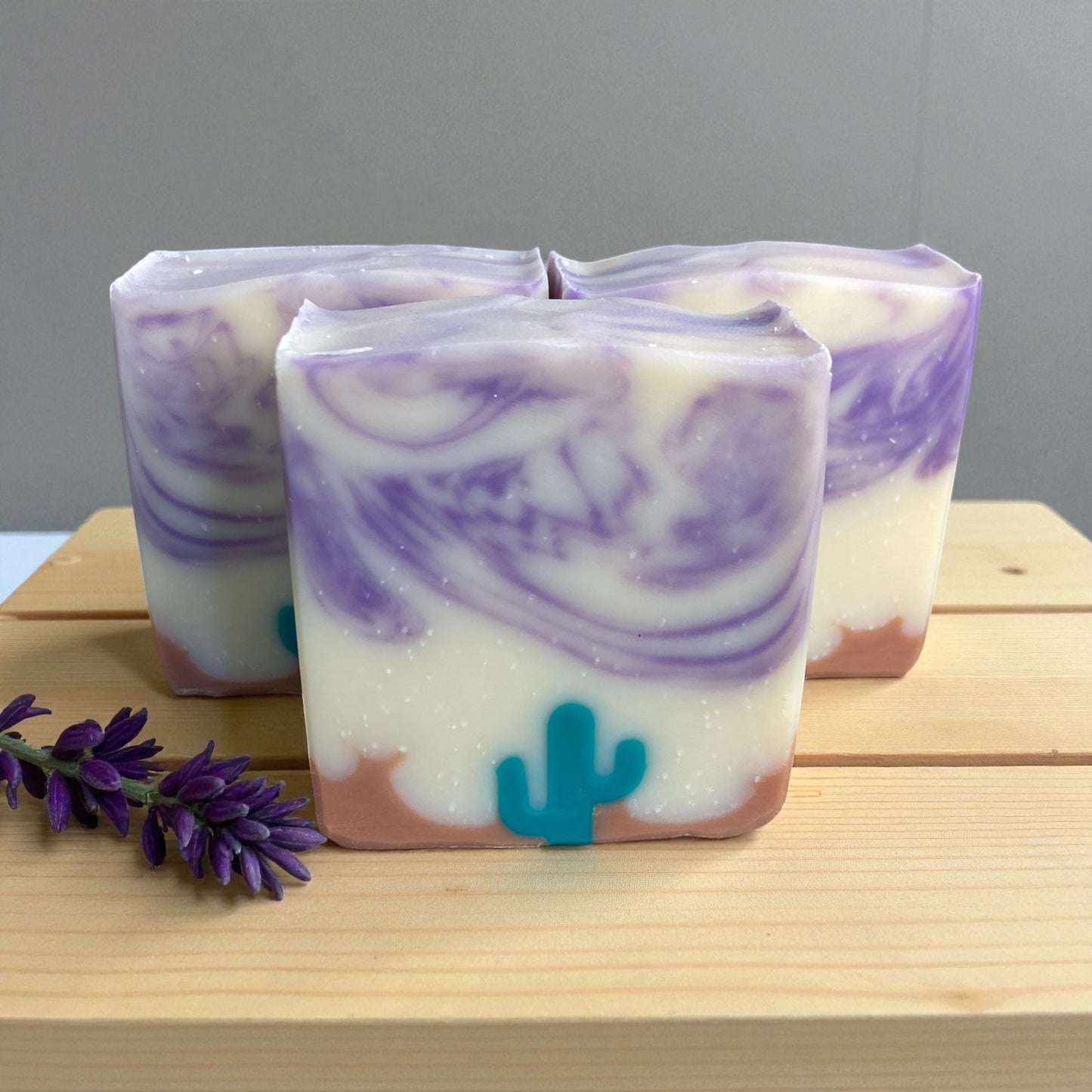 Lavender Licorice Arizona Desert Themed Handmade Soap with Essential Oils