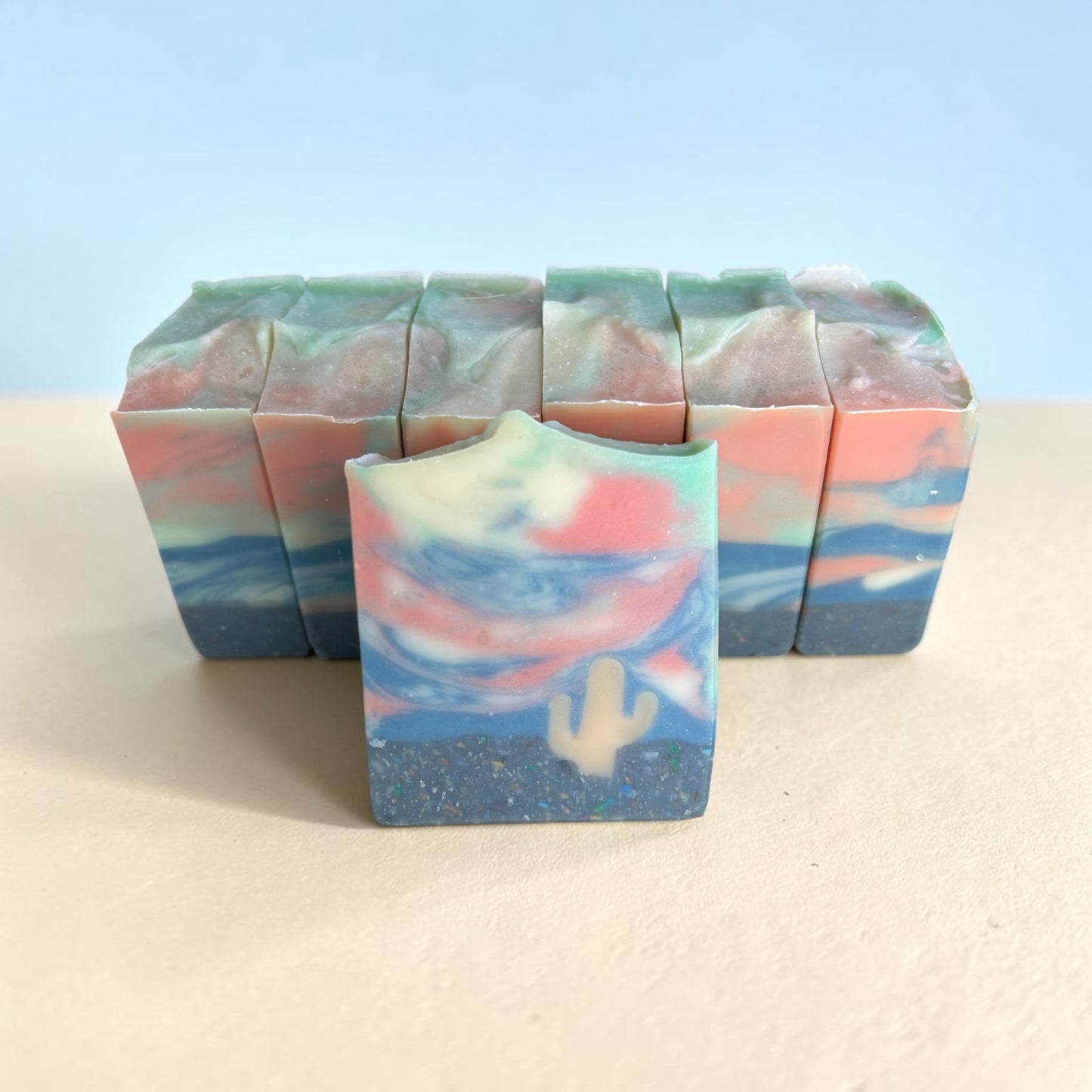Stormy Daze – Natural Artisan Soap with Essential Oils Lemongrass, Litsea, Frankincense & Lavender Handmade Desert Soap