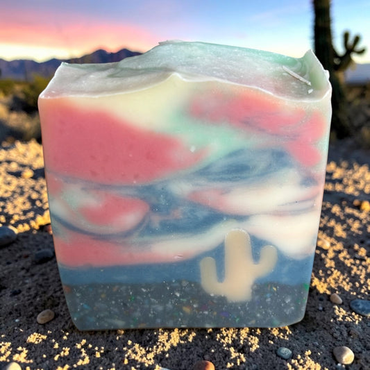 Stormy Daze – Natural Artisan Soap with Essential Oils Lemongrass, Litsea, Frankincense & Lavender Handmade Desert Soap