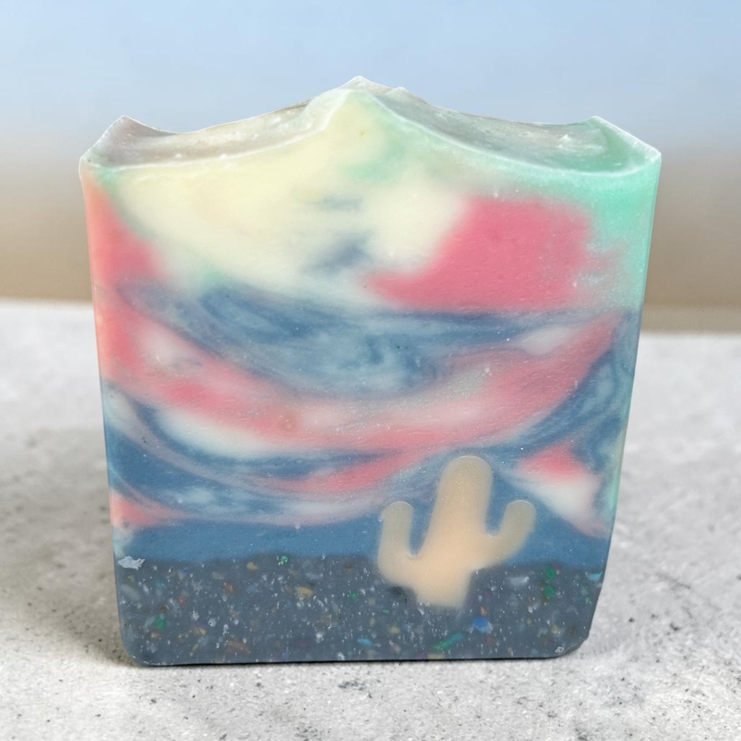 Stormy Daze – Natural Artisan Soap with Essential Oils Lemongrass, Litsea, Frankincense & Lavender Handmade Desert Soap