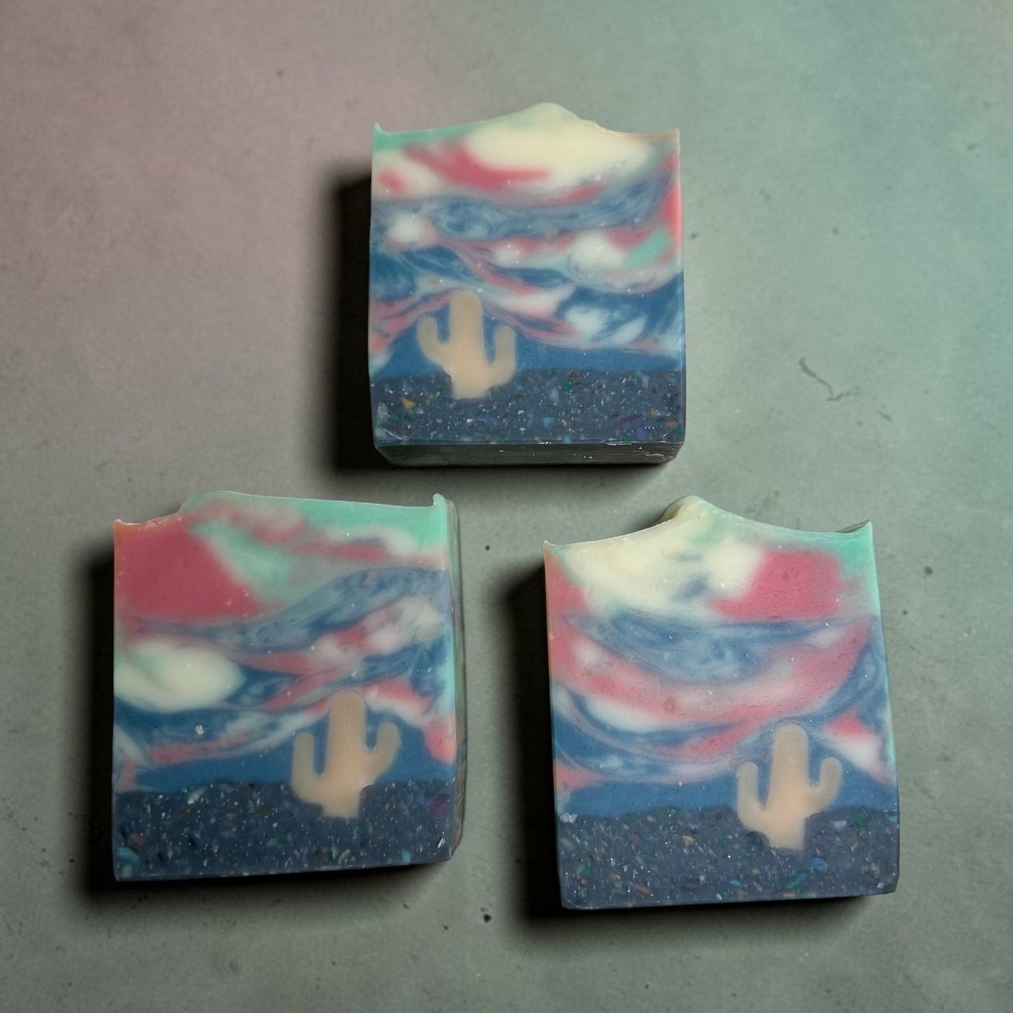 Stormy Daze – Natural Artisan Soap with Essential Oils Lemongrass, Litsea, Frankincense & Lavender Handmade Desert Soap