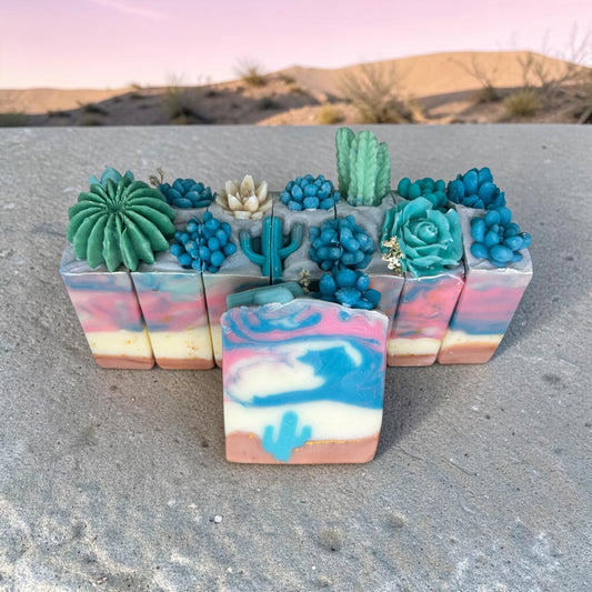 Cotton Candy Skies – Artisan Desert Inspired  Soap with Lavender, Frankincense, and Litsea Essential Oils