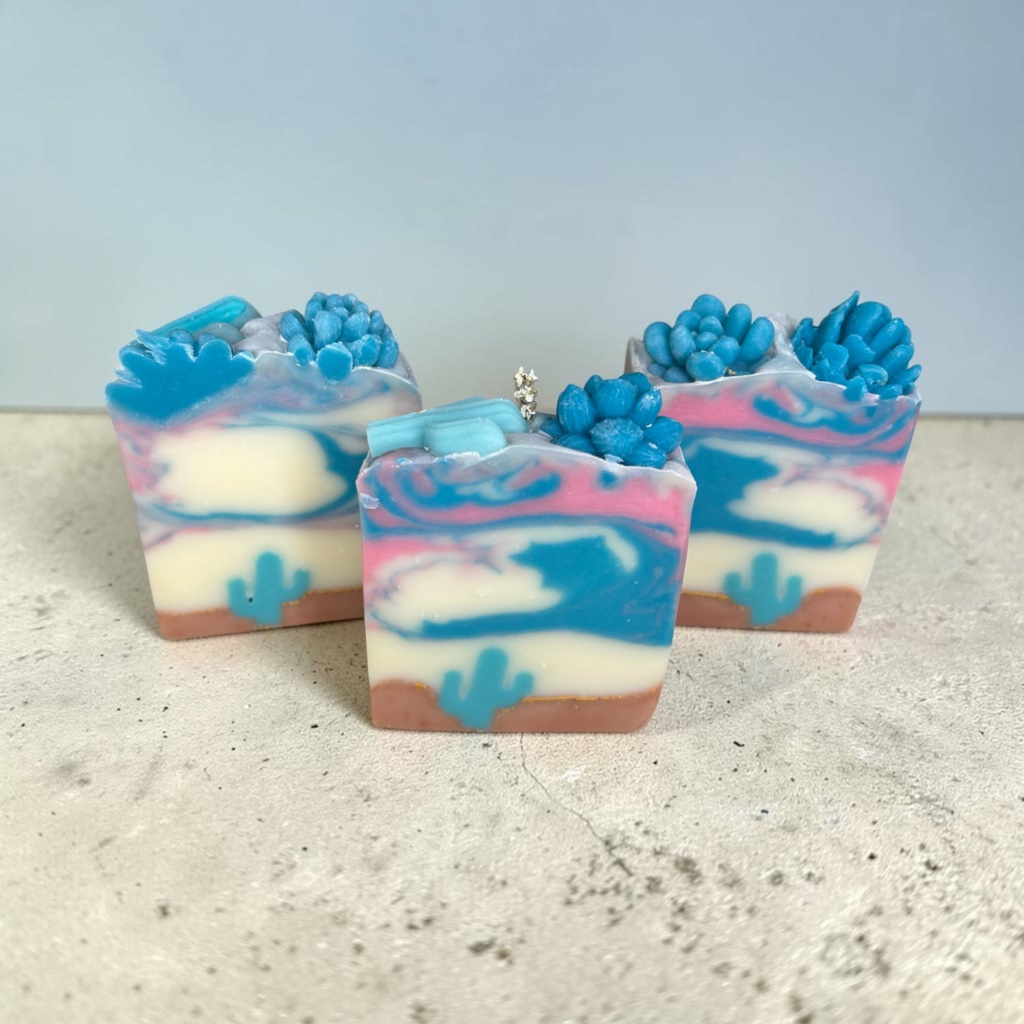 Cotton Candy Skies – Artisan Desert Inspired  Soap with Lavender, Frankincense, and Litsea Essential Oils