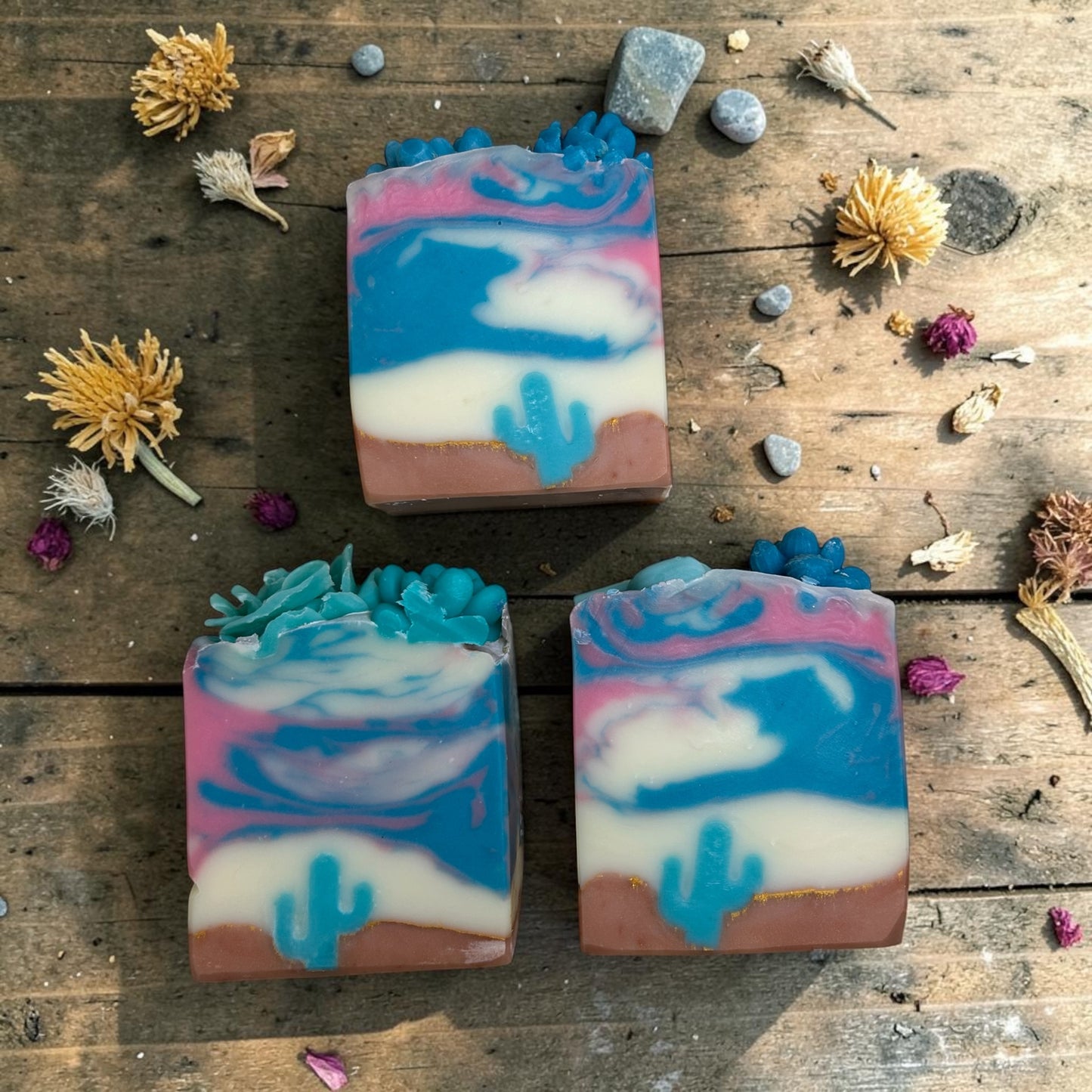Cotton Candy Skies – Artisan Desert Inspired  Soap with Lavender, Frankincense, and Litsea Essential Oils
