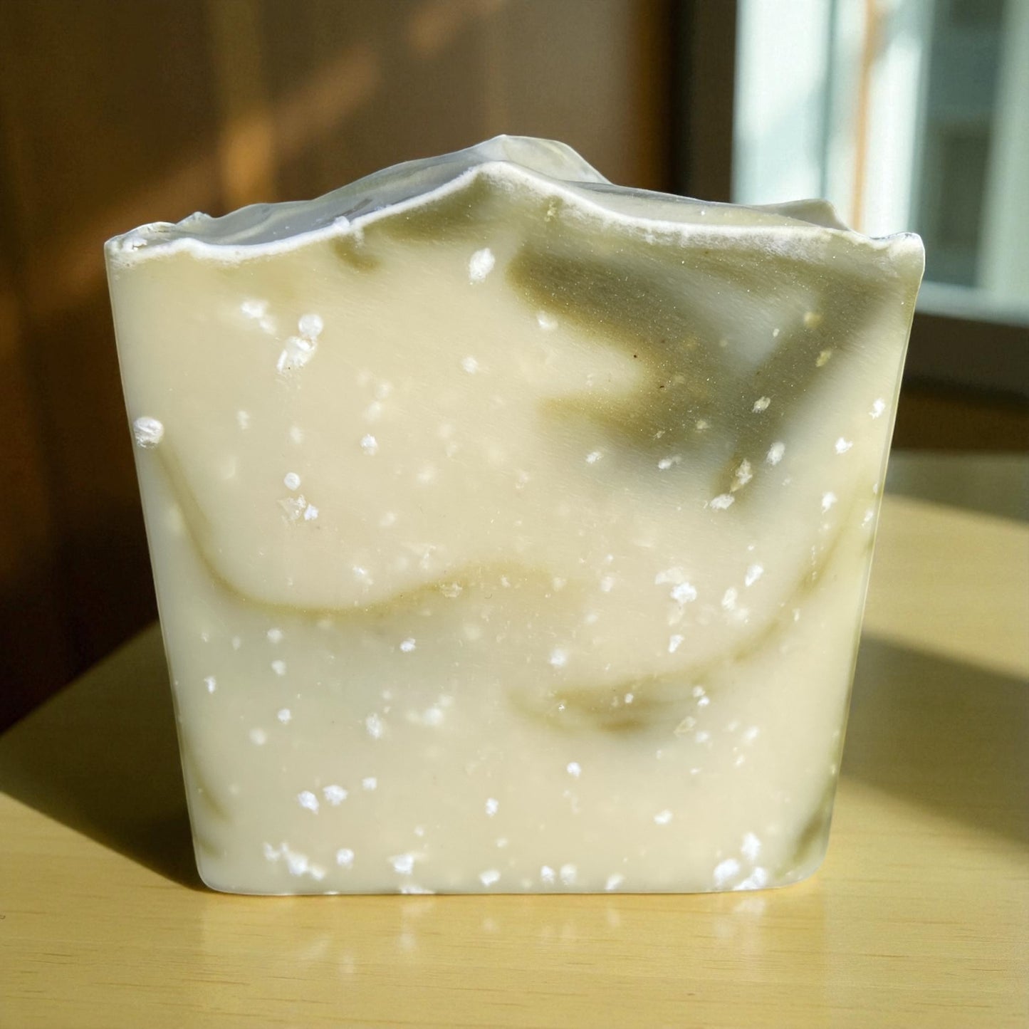 Lemongrass + Dead Sea Salt Bars All Natural Tallow Soap with Essential Oils & Moringa