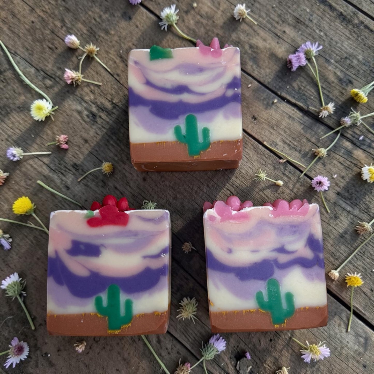 Arizona at Sunset Soap – Lavender, Rosemary, Tea Tree & Eucalyptus Essential Oil Soap | Handmade Desert Inspired Bar