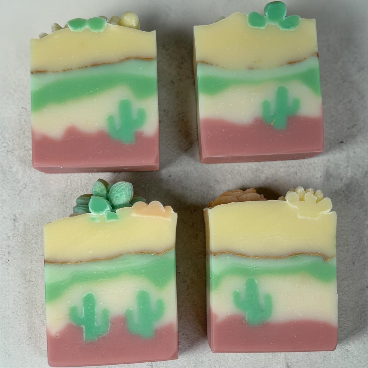 Desert Succulent Soap | Sage, Litsea Cubeba & Eucalyptus | Handmade Natural Tallow Soap | Yellow Lark Soap Co. no
