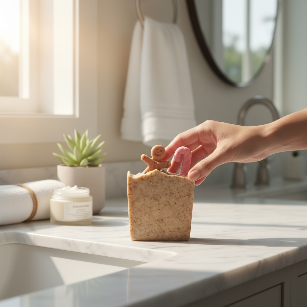 Gingerbread Soap Tallow Soap with Colloidal Oats, Milk, and Organic Honey with Essential Oils