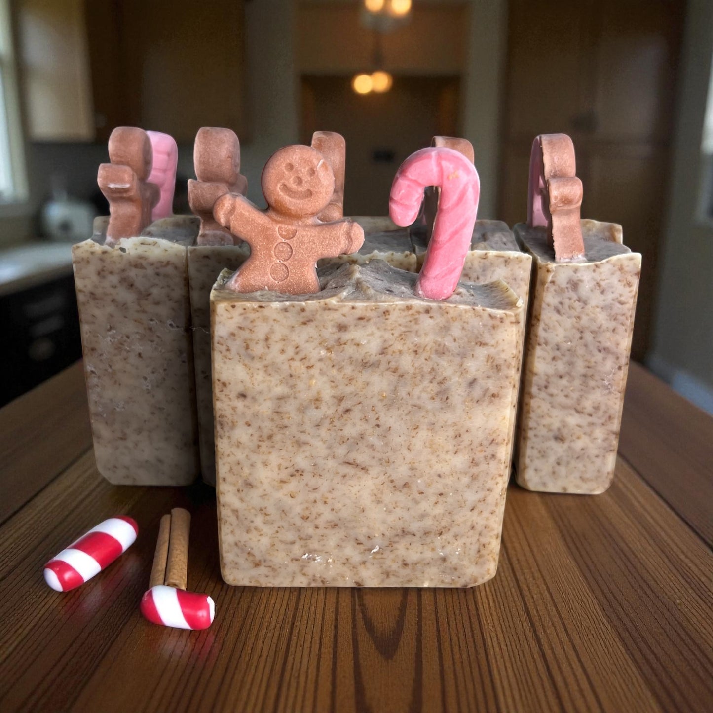 Gingerbread Soap Tallow Soap with Colloidal Oats, Milk, and Organic Honey with Essential Oils