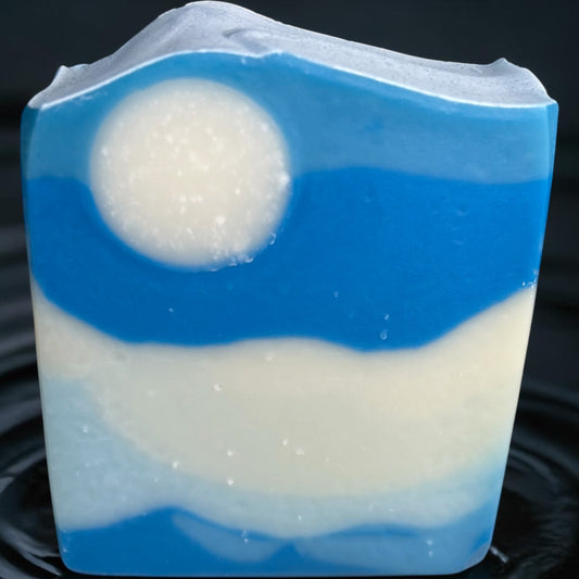 Moon Rising – Natural Sage Rosemary Tea Tree Soap | Handmade Cold Process Tallow Soap Bar with Essential Oils