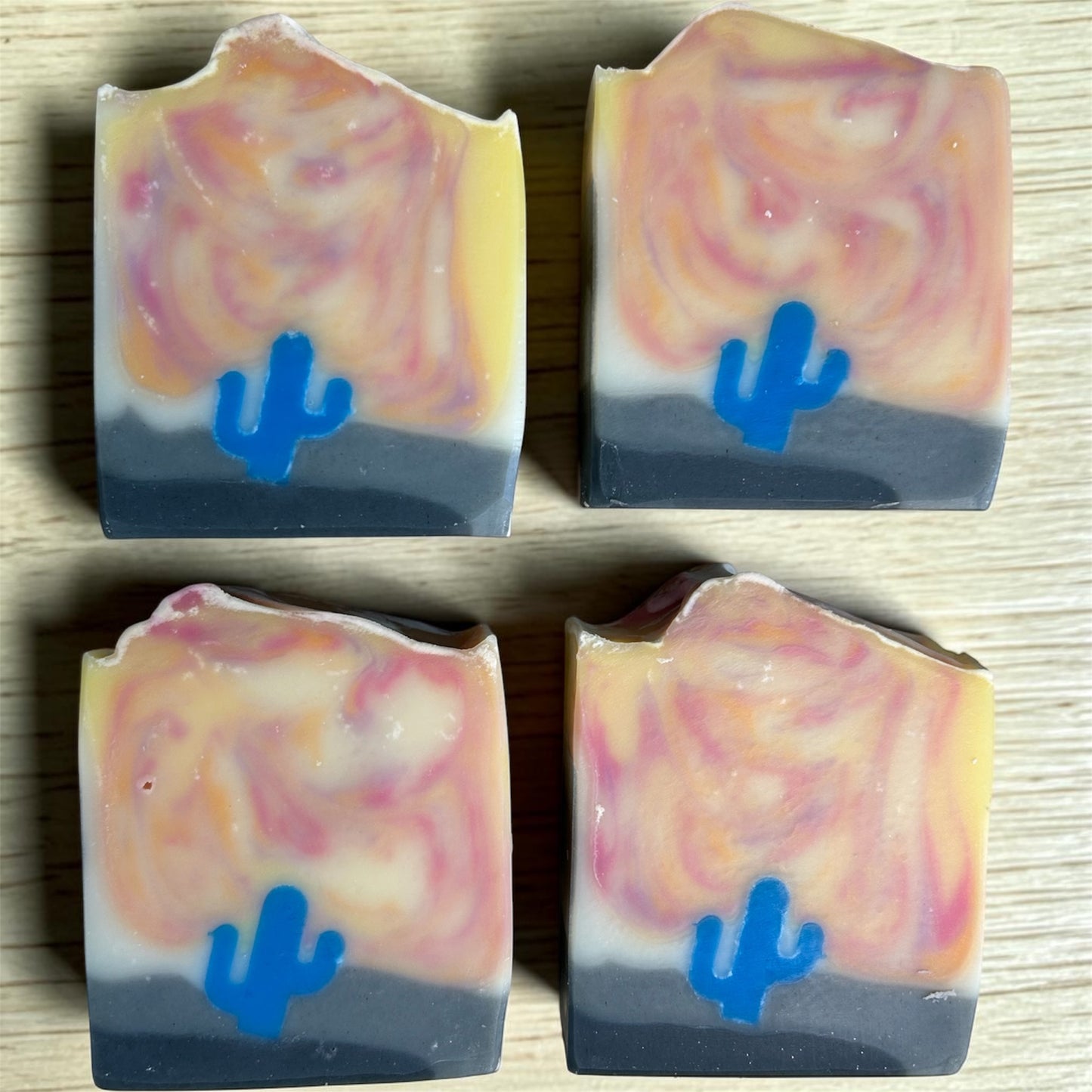 Phoenix Rising – Arizona Desert Cactus Soap | Artisan Handmade Tallow Soap with Anise, Cedar wood & Lemongrass Essential Oils