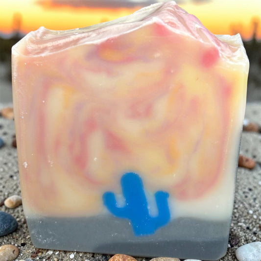 Phoenix Rising – Arizona Desert Cactus Soap | Artisan Handmade Tallow Soap with Anise, Cedar wood & Lemongrass Essential Oils