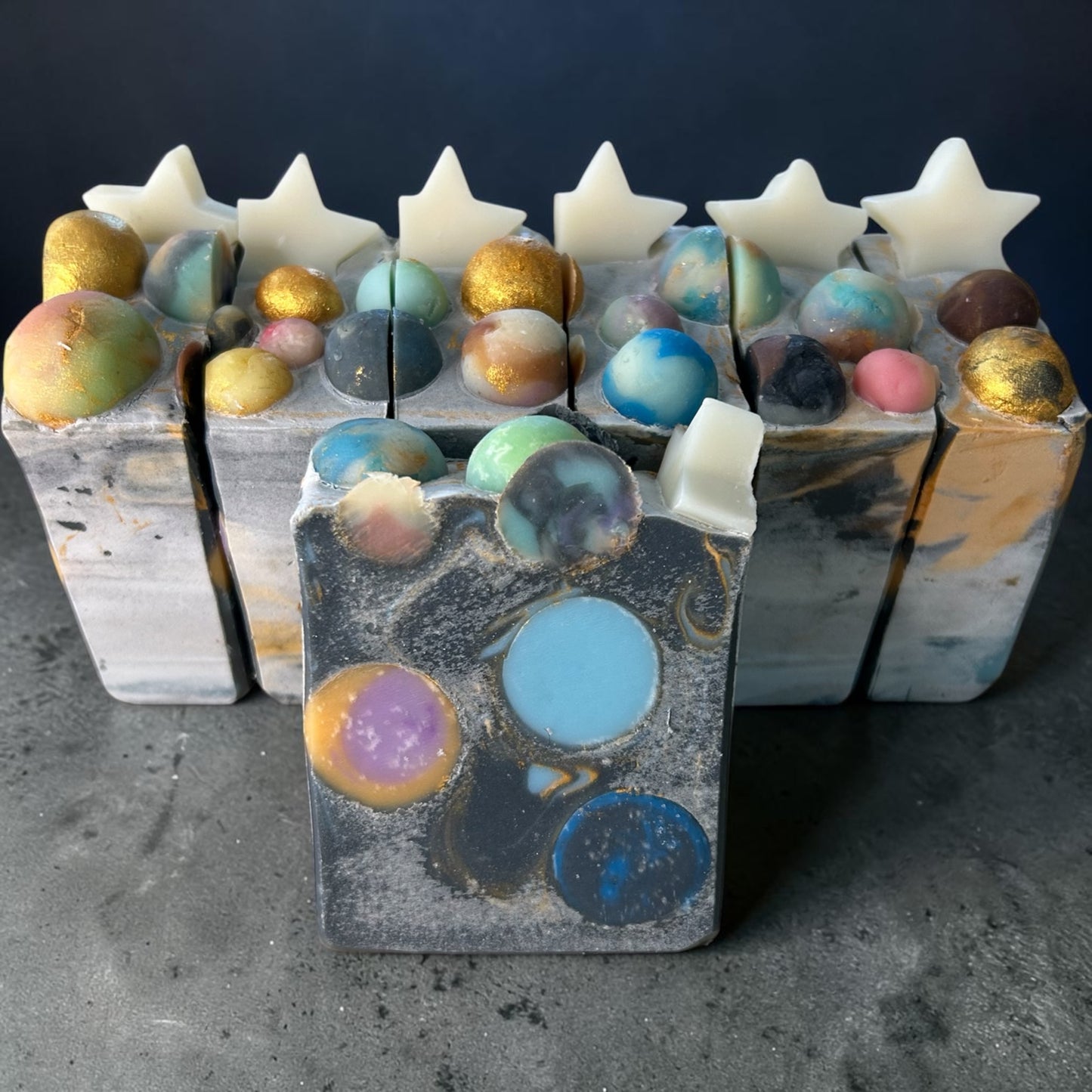 Soap for Uranus | Charcoal Planet Soap Lightly Scented with Lavender, Cedarwood & Sage