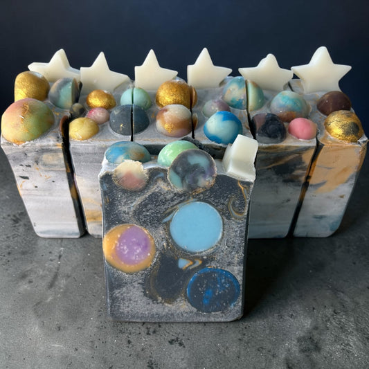 Soap for Uranus | Charcoal Planet Soap Lightly Scented with Lavender, Cedarwood & Sage