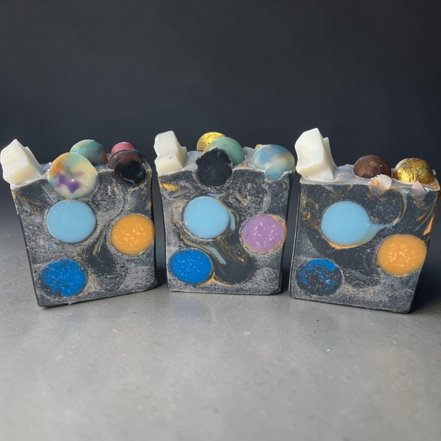 Soap for Uranus | Charcoal Planet Soap Lightly Scented with Lavender, Cedarwood & Sage