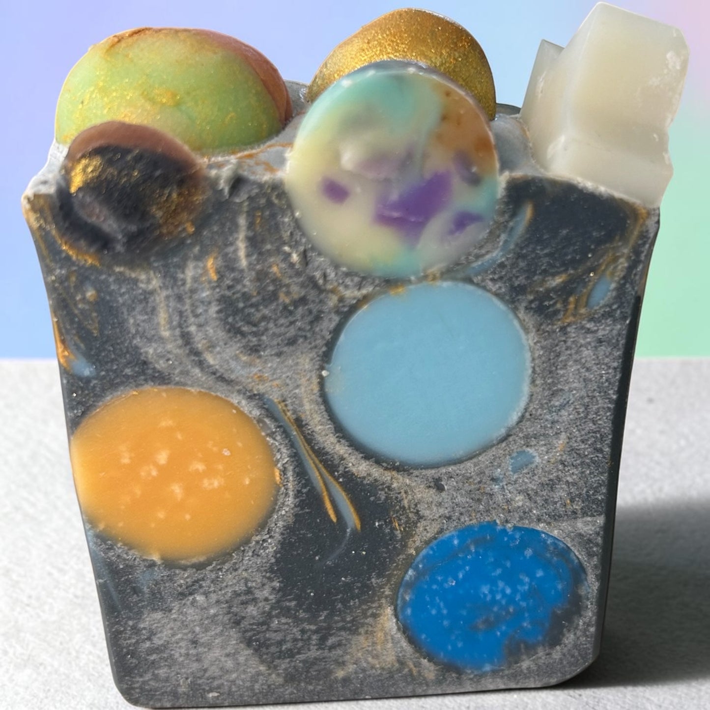 Soap for Uranus | Charcoal Planet Soap Lightly Scented with Lavender, Cedarwood & Sage