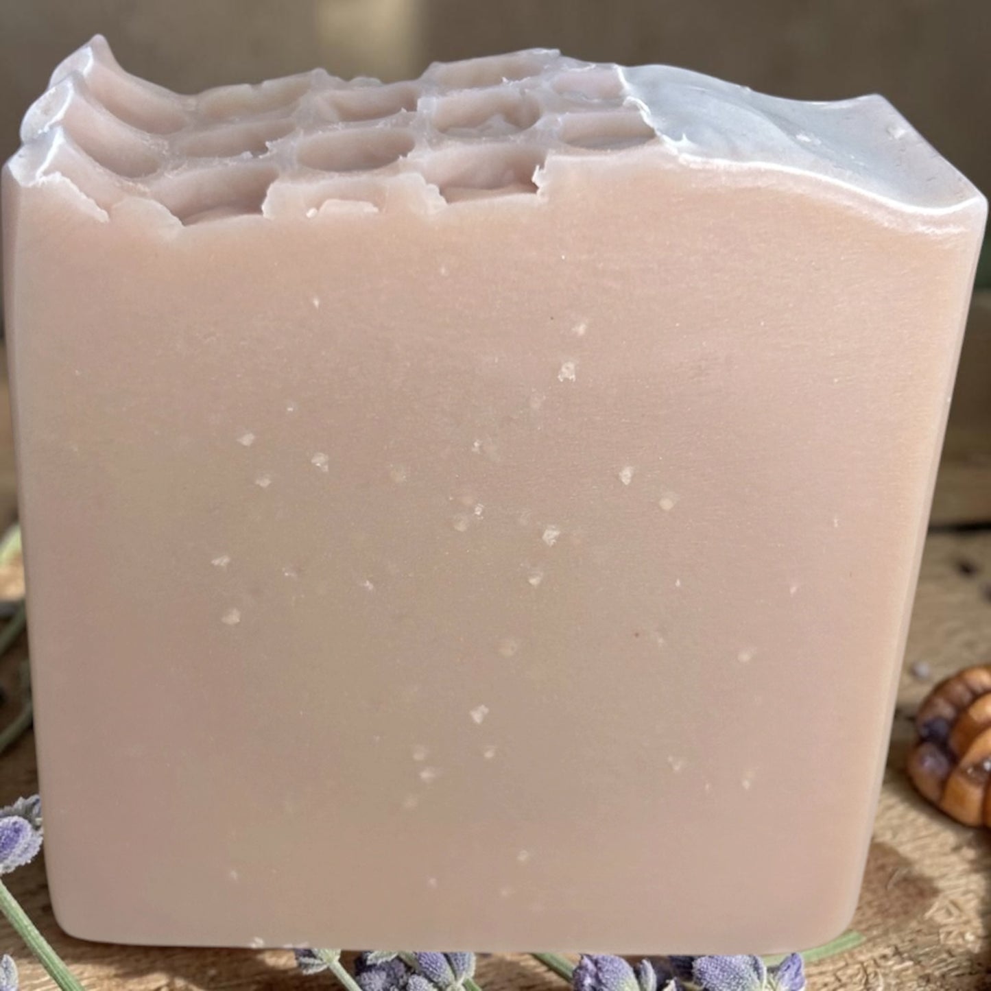 Lavender & Honey Cream Goat Milk Soap | Handmade Nourishing Tallow Bar Soap with Essential Oil