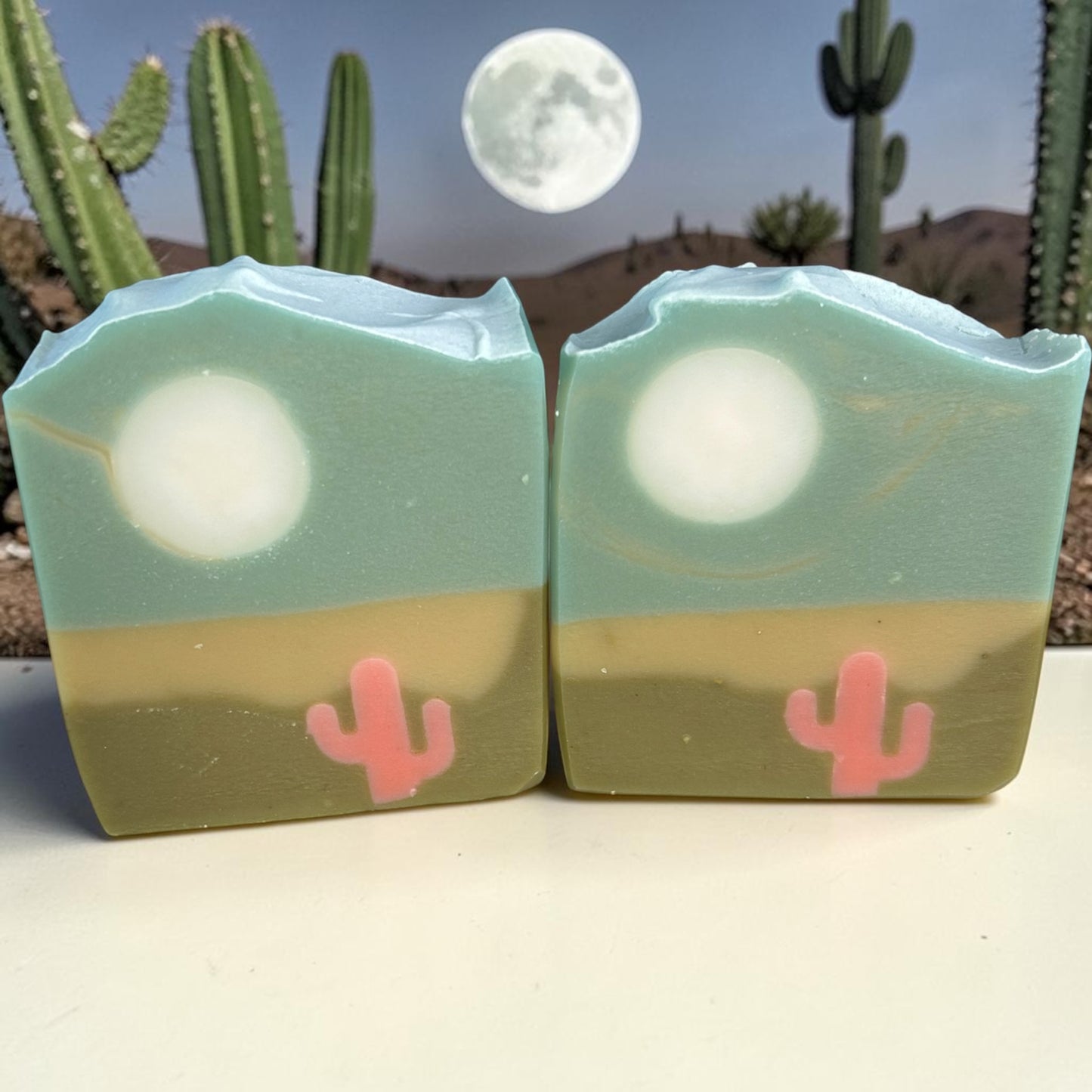 Desert Moon Goat Milk Soap | Handmade Lavender, Frankincense, Lemongrass, Clove Tallow & Moringa Bar Soap