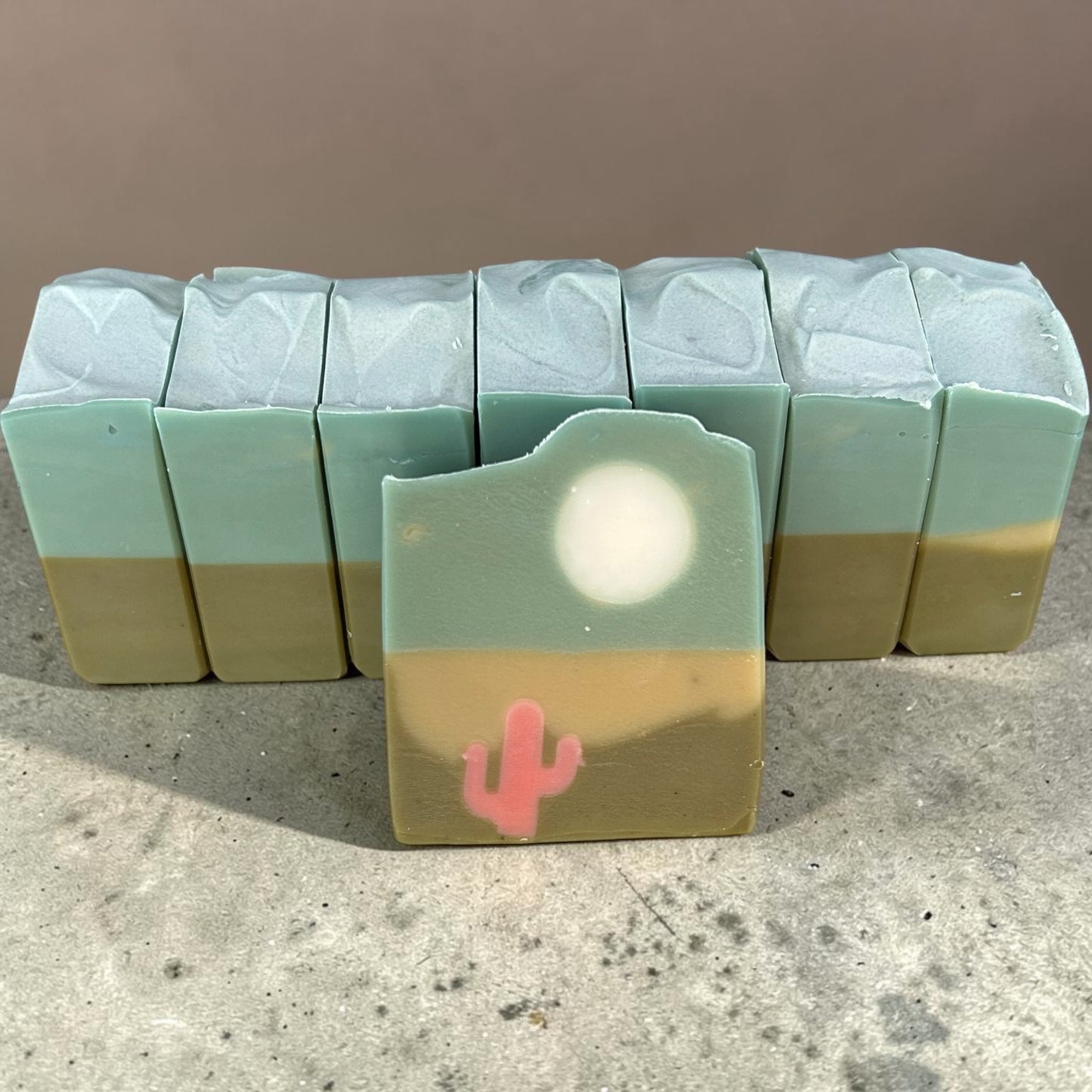 Desert Moon Goat Milk Soap | Handmade Lavender, Frankincense, Lemongrass, Clove Tallow & Moringa Bar Soap