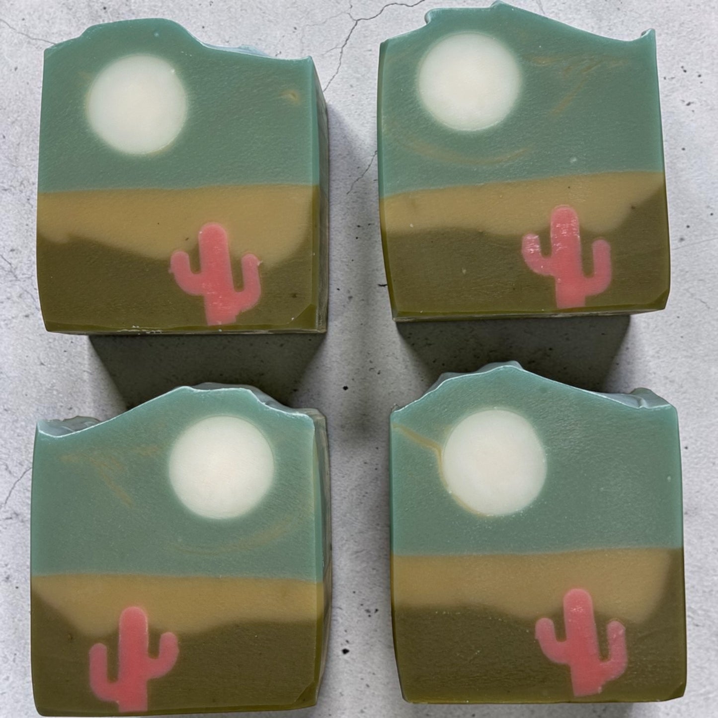 Desert Moon Goat Milk Soap | Handmade Lavender, Frankincense, Lemongrass, Clove Tallow & Moringa Bar Soap
