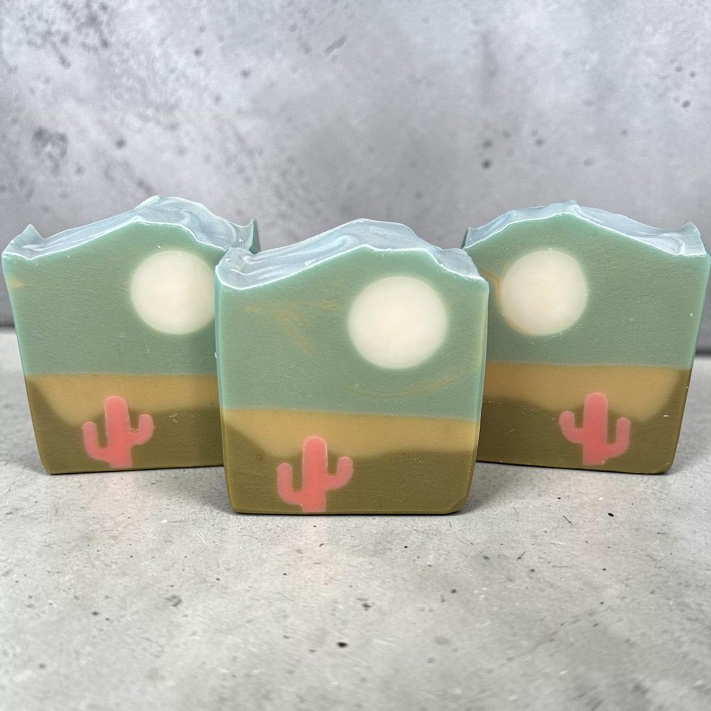 Desert Moon Goat Milk Soap | Handmade Lavender, Frankincense, Lemongrass, Clove Tallow & Moringa Bar Soap