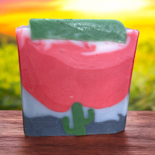 Arizona Summer Sunset Soap with Lavender, Orange, and Patchouli Essential Oils