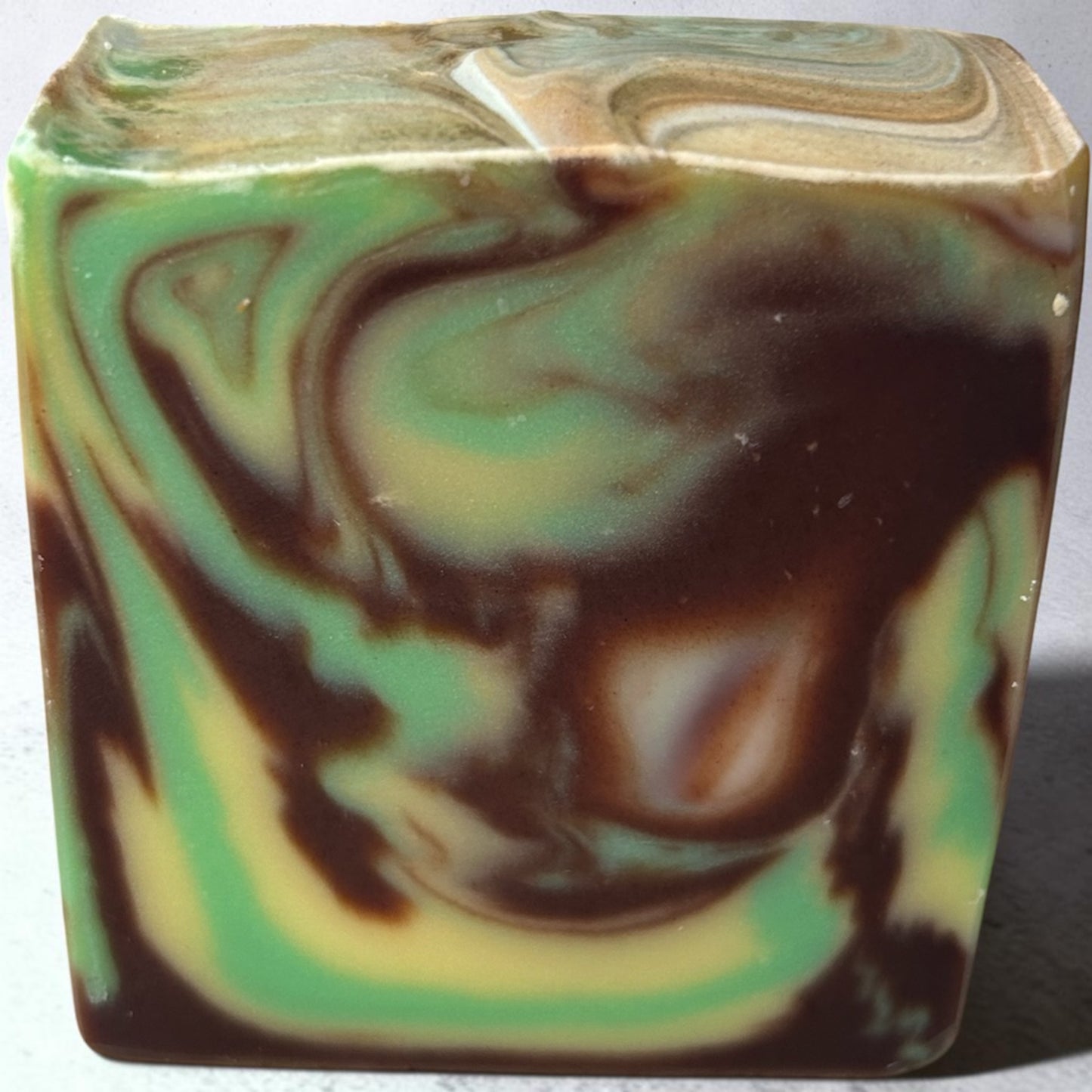 Cedar Citrus Swirl Tallow Soap | Lemongrass & Cedarwood Handmade Artisan Soap