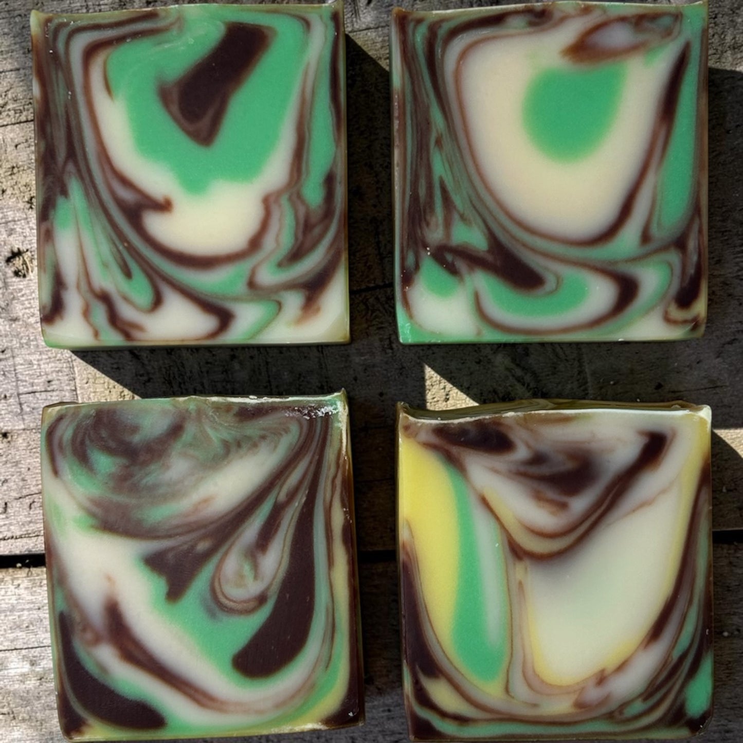 Cedar Citrus Swirl Tallow Soap | Lemongrass & Cedarwood Handmade Artisan Soap