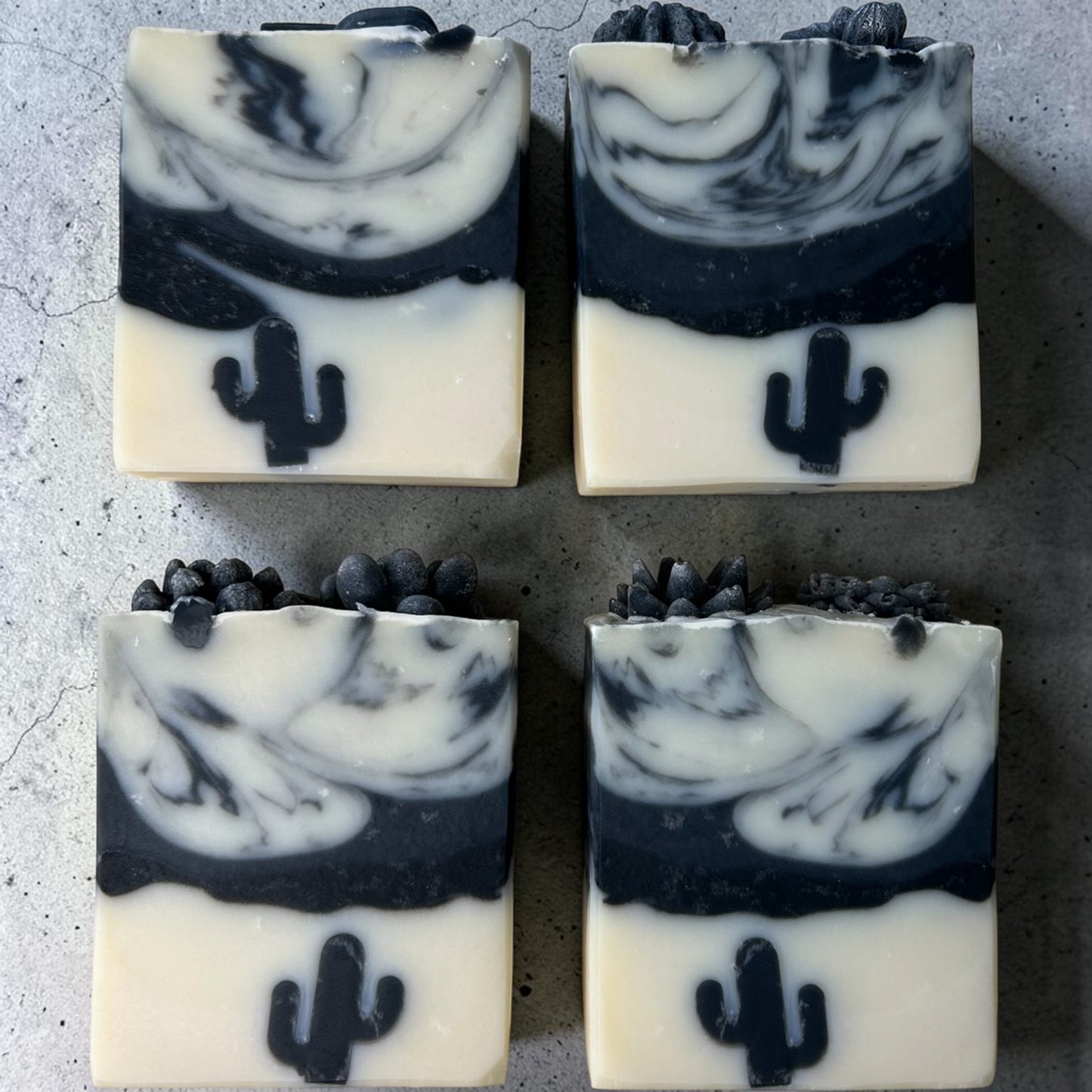 Midnight Mesa Activated Charcoal Soap | Lavender, Cedarwood & Frankincense | Yellow Lark Soap Co.