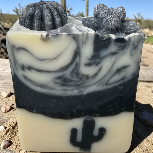 Midnight Mesa Activated Charcoal Soap | Lavender, Cedarwood & Frankincense | Yellow Lark Soap Co.