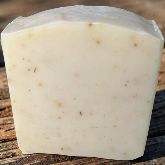 Marshmallow Meadow |Marshmallow Root Tallow Soap | Lavender, Geranium & Cedarwood | Cold Process Herbal Soap