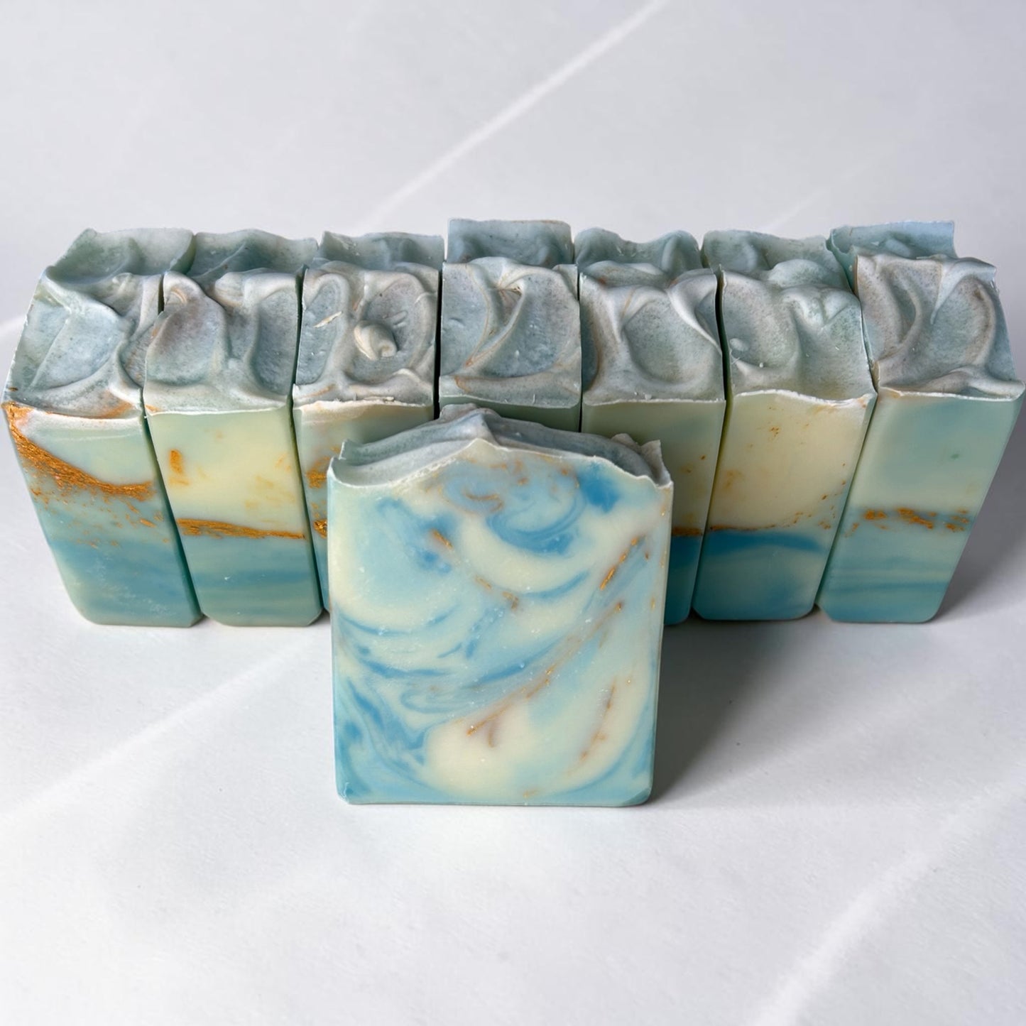 Azure Sky Tallow Soap | Lavender, Cedarwood, Frankincense, Lemongrass & Mint | Cold Process Soap