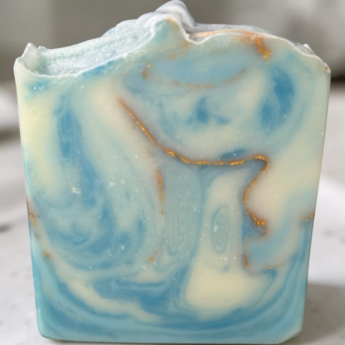 Azure Sky Tallow Soap | Lavender, Cedarwood, Frankincense, Lemongrass & Mint | Cold Process Soap