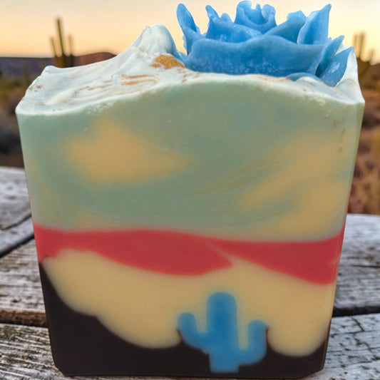 Blue Agave Sunset – Goat Milk Tallow Soap with Essential Oils