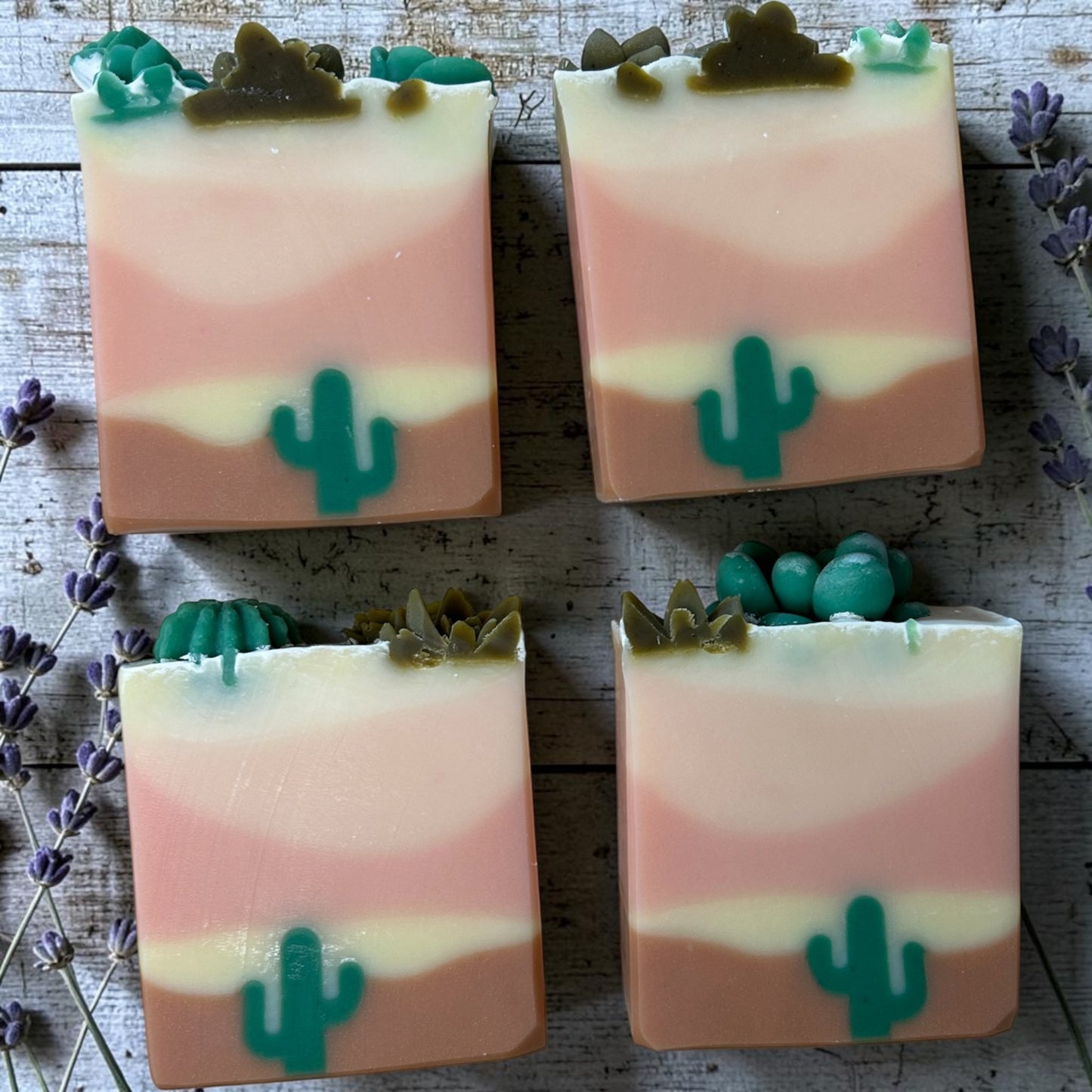 Blushing Mesa | Lavender Lemongrass Tallow Soap