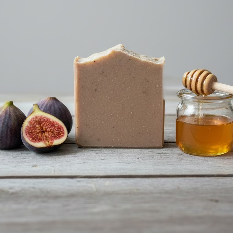 Lavender Vanilla Fig & Honey Goat Milk Tallow Soap with Essential Oils